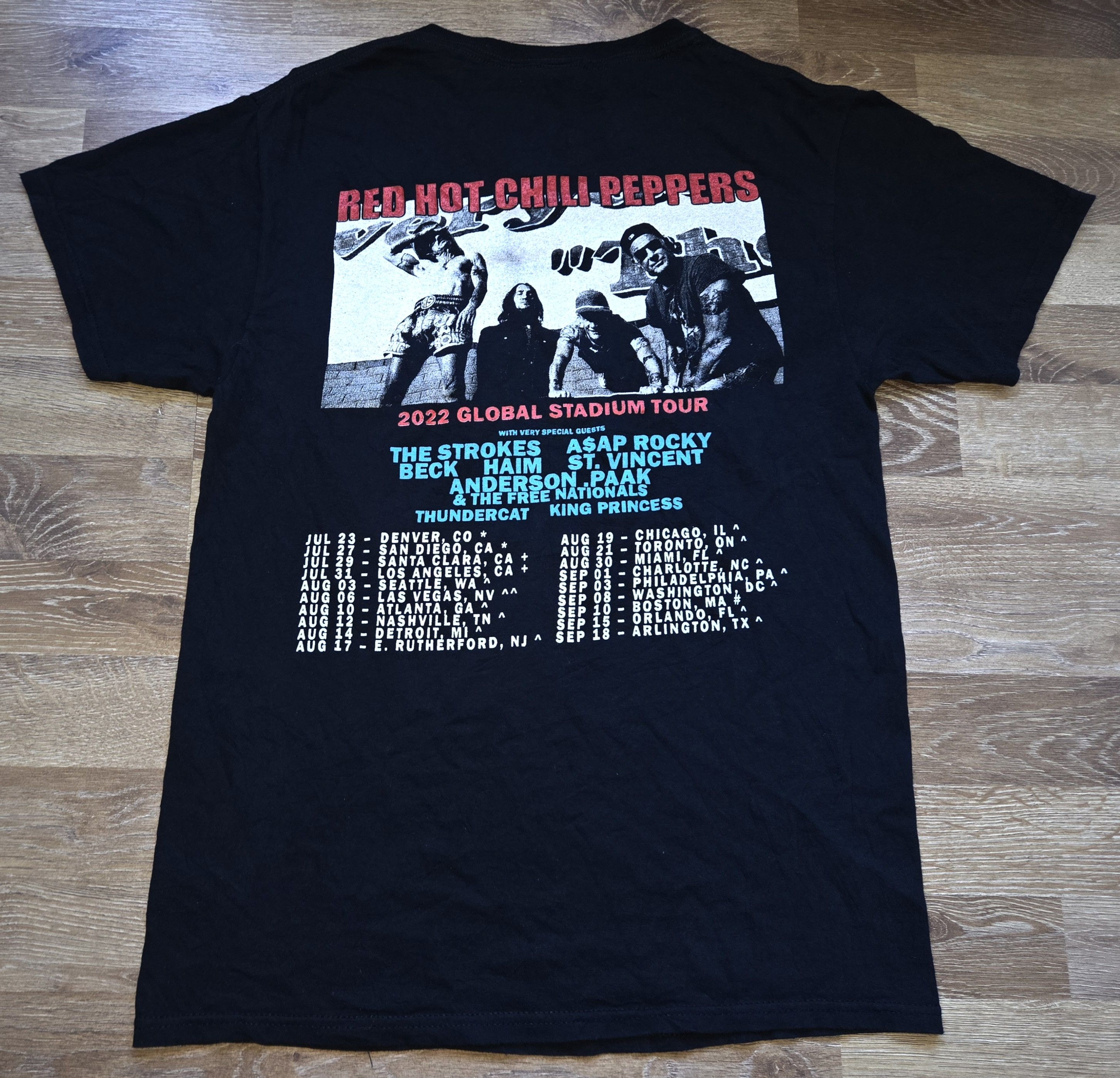Vintage Rhcp Red Hot Chili Peppers Band Tour T Shirt Hoodie, Sweatshirt | FlexRushtees.com