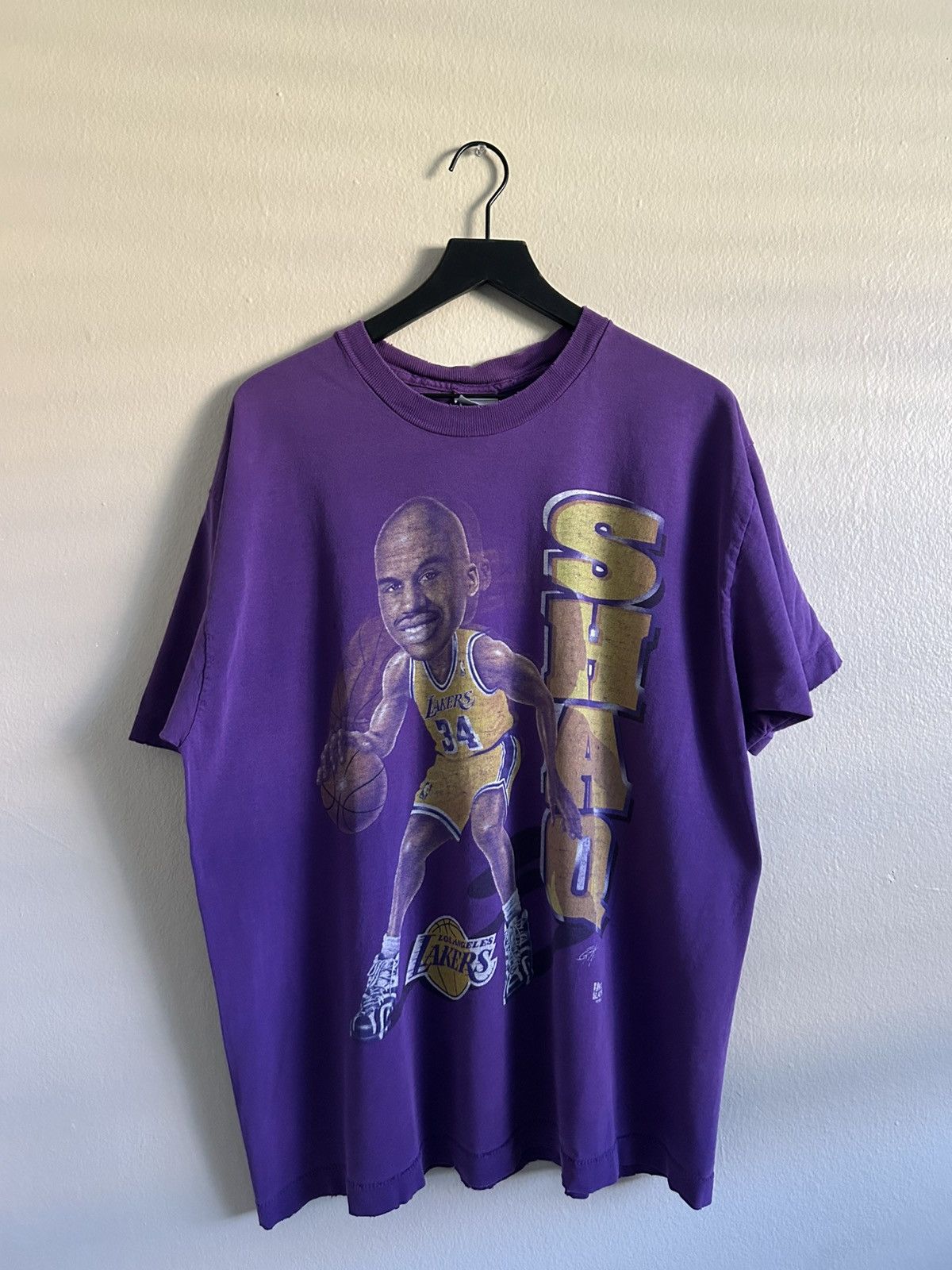 Vintage Made In Usa Lakers Shaq Tee Hoodie, Sweatshirt | FlexRushtees.com