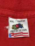 Fruit Of The Loom Vintage Made In Usa Fruit Of Loom Red Blank Tee 2xl Xxl Hoodie, Sweatshirt | FlexRushtees.com