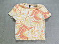 Other Wild Fable Orange White Shirt Junior Medium Trippy Lava