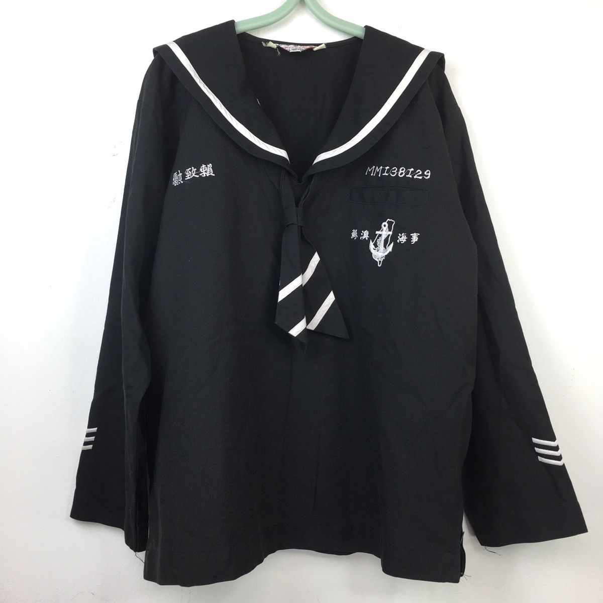 Vintage Korean Navy Middy Shirt Hoodie, Sweatshirt | FlexRushtees.com
