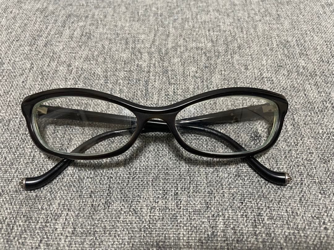 Hearts Chrome Hearts Fashion Glasses Black Frame Clear Lenses