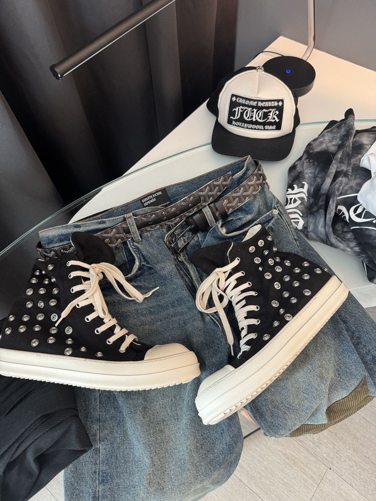 Owens Rick Owens Studded Ramones Black White Size 43 T-Shirts, Hoodie, Sweatshirt | AU16VibeMintTees.com