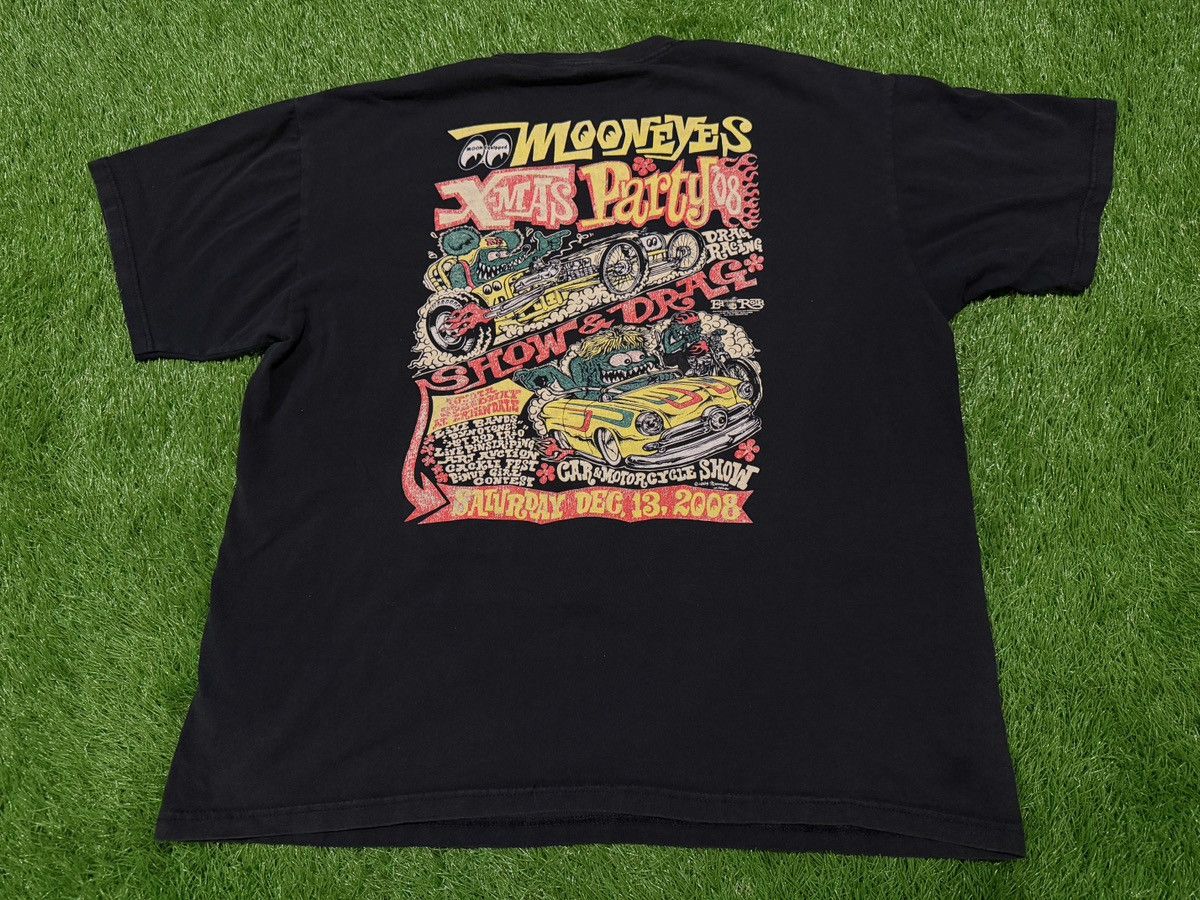 Anvil Vintage 2008 Mooneyes Xmas Hot Rod Xmas Party T Shirt Anvil