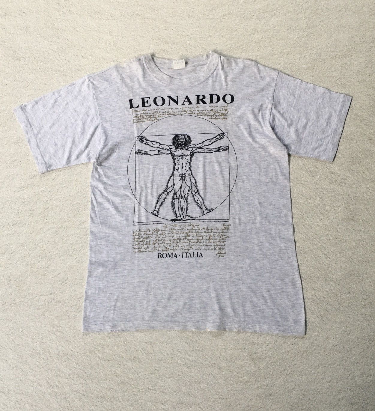 Vintage Leonardo Da Vinci Vitruvian Art Tee Hoodie, Sweatshirt | FlexRushtees.com