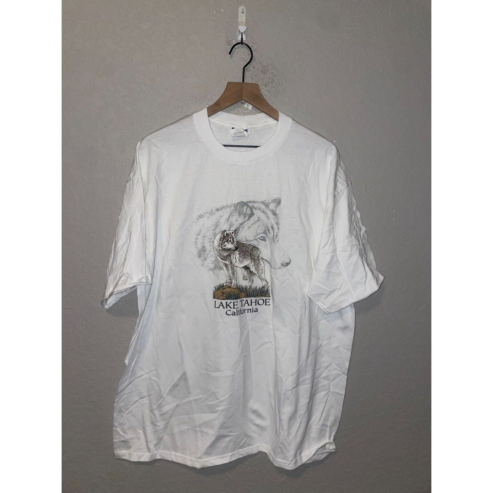 Jerzees Vintage Wolf Shirt Lake Tahoe California Wolves Summer Tee Hoodie, Sweatshirt | FlexRushtees.com