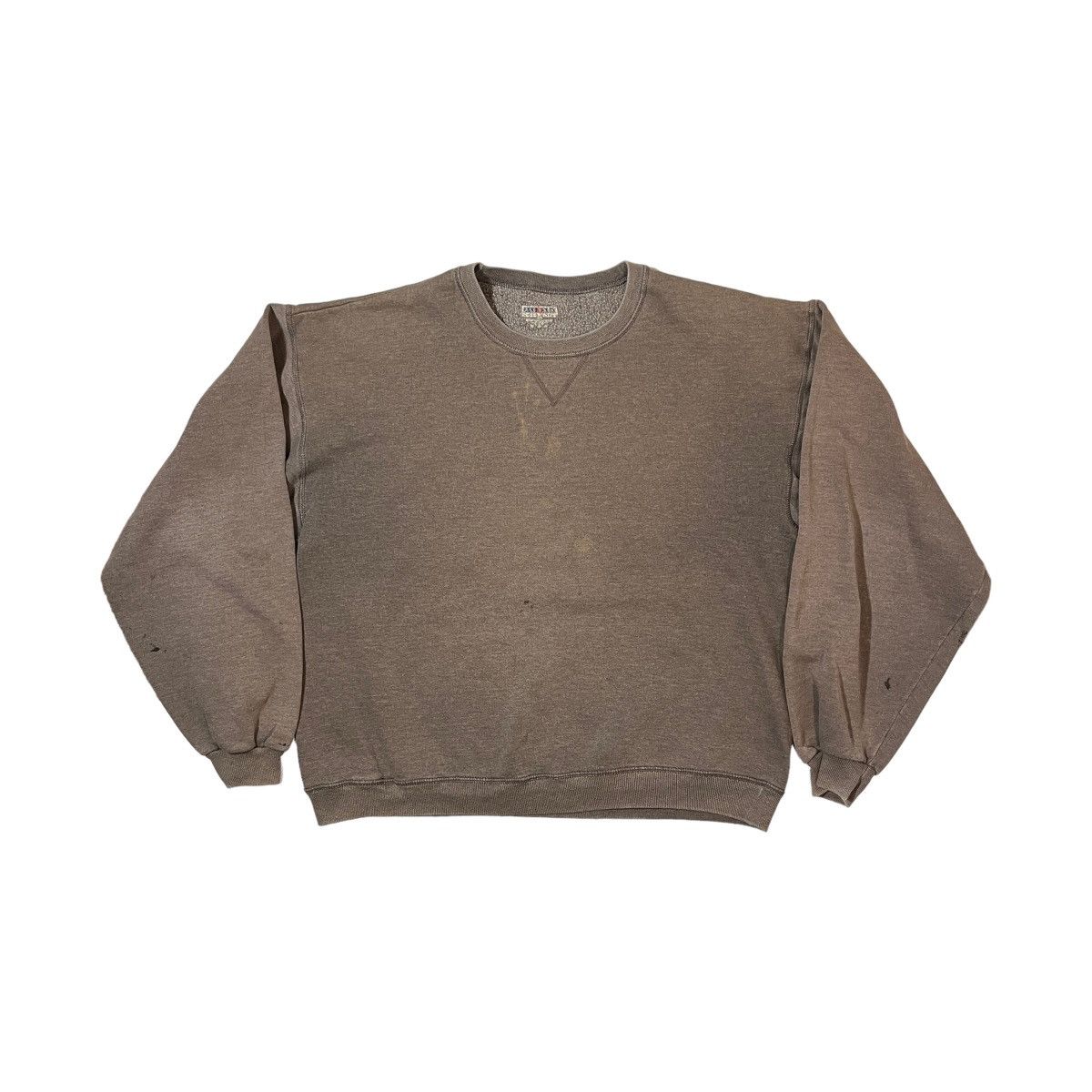 Vintage Faded Jerzees Blank Sweatshirt Grey