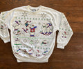 Vintage 80 S Cats Winter Ski Puffy Paint Crewneck Sweatshirt T-Shirts, Hoodie | FlexRushtees.com