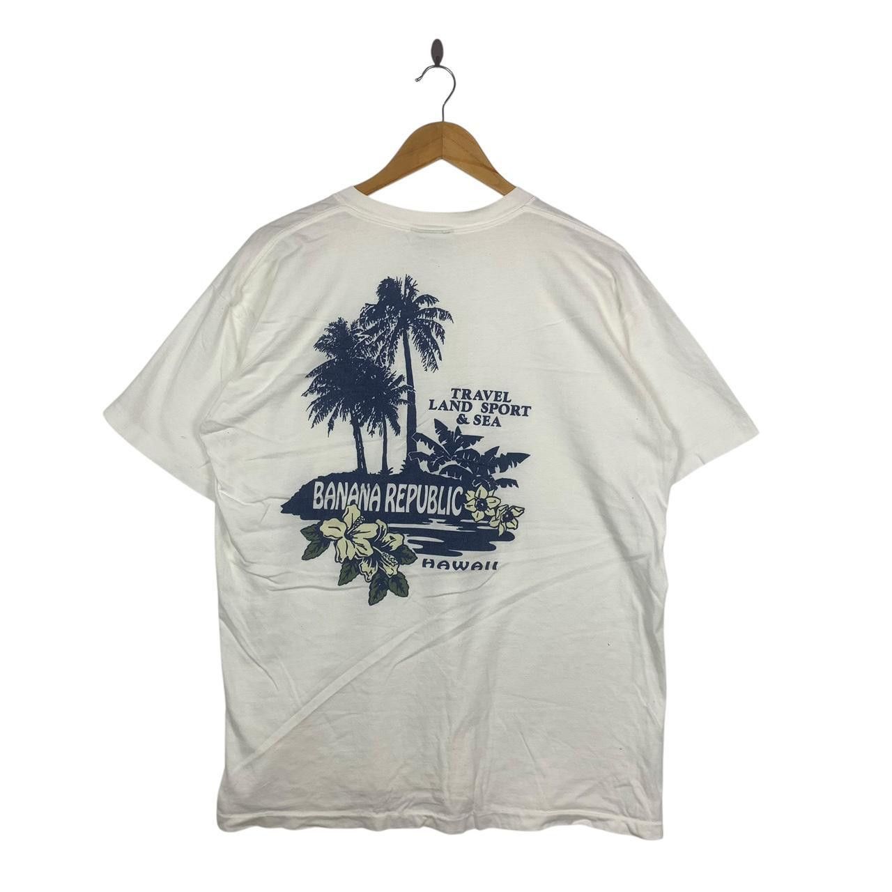 Vintage 90 Banana Republic Hawaii Beach Sea Tee Shirt Top