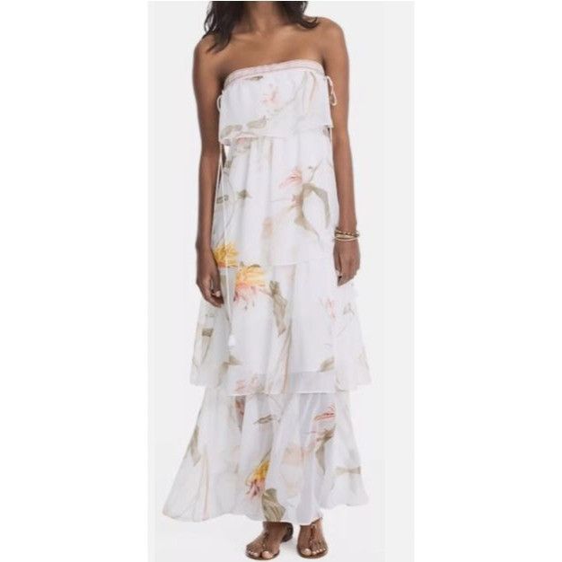 White House Black Market Nwt White House Black Market Strapless Floral Tiered Maxi Dr T-Shirts, Hoodie, Sweatshirt