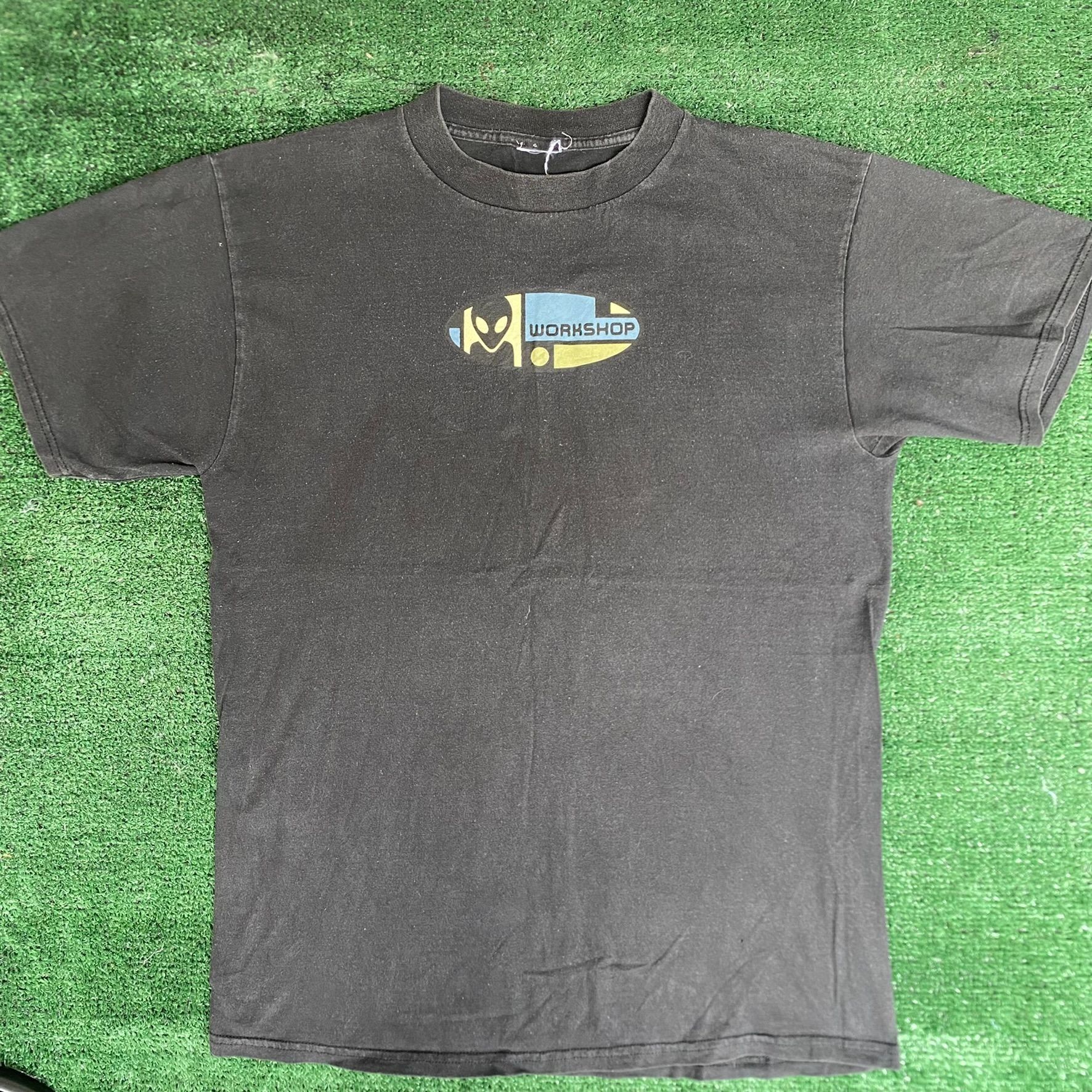 Vintage 90s Alien Workshop Shirt Skater Et Logo Black Tee