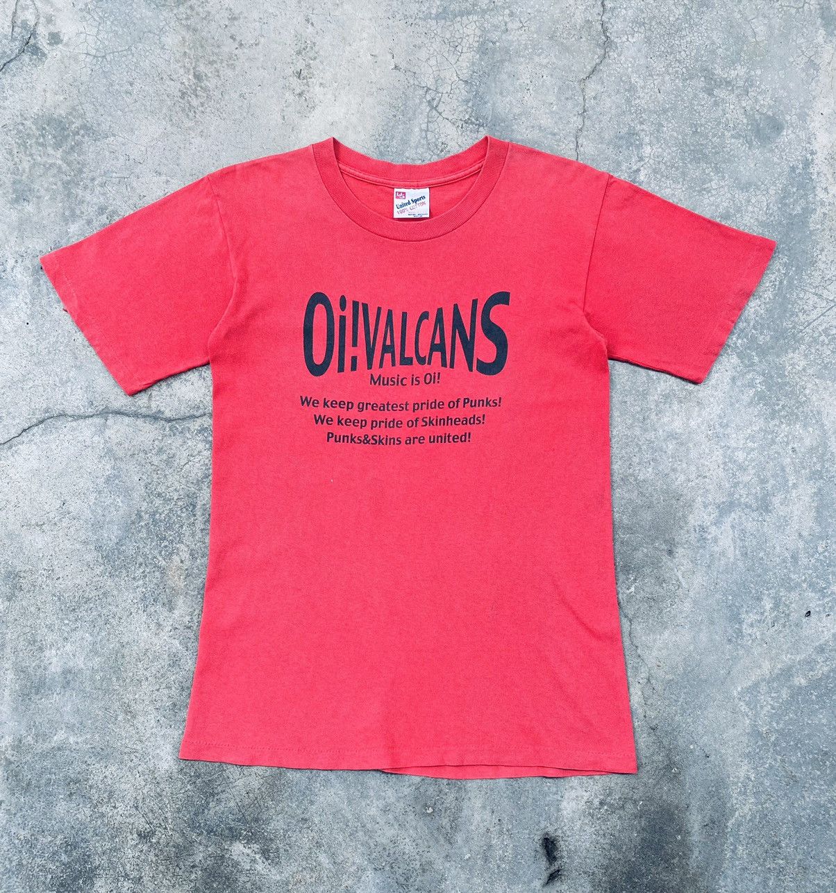 Band Tees Vintage 90s Oi Valcans Skinhead Punk Band Distressed Tees Hoodie, Sweatshirt | FlexRushtees.com