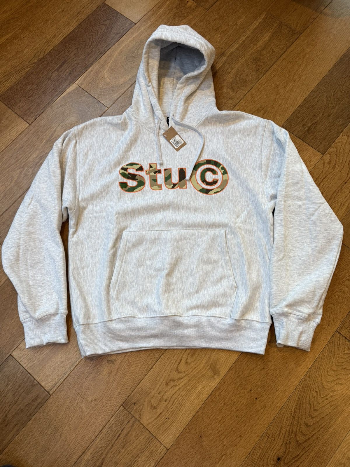 Stussy Stu C Hoodie Heather Grey