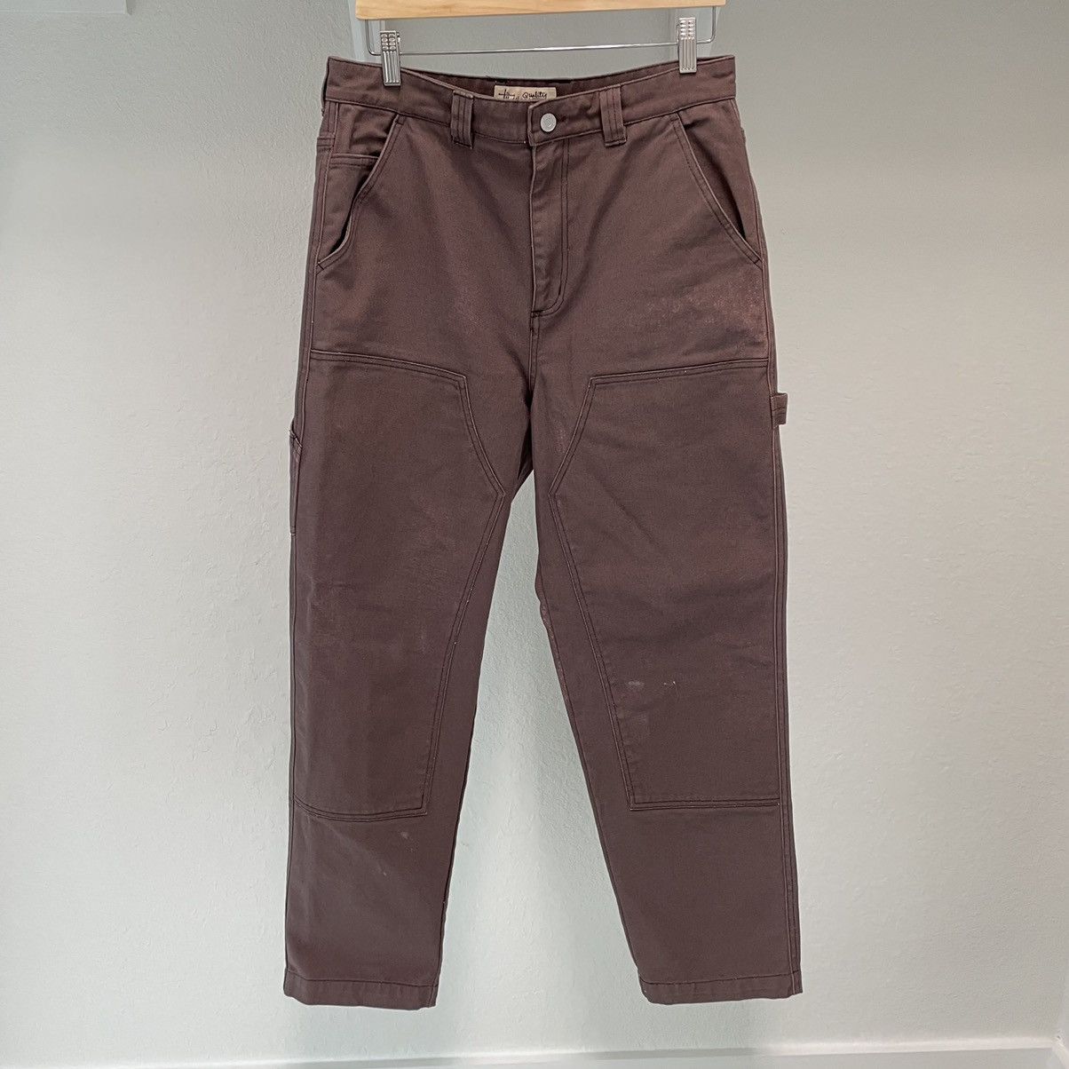 Stussy Final Drop Spotted Bleach Work Pant Double Knee