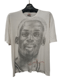 Rap Tees 90s Rodman Portrait Tee Distressed Nba Grail Hoodie, Sweatshirt | FlexRushtees.com