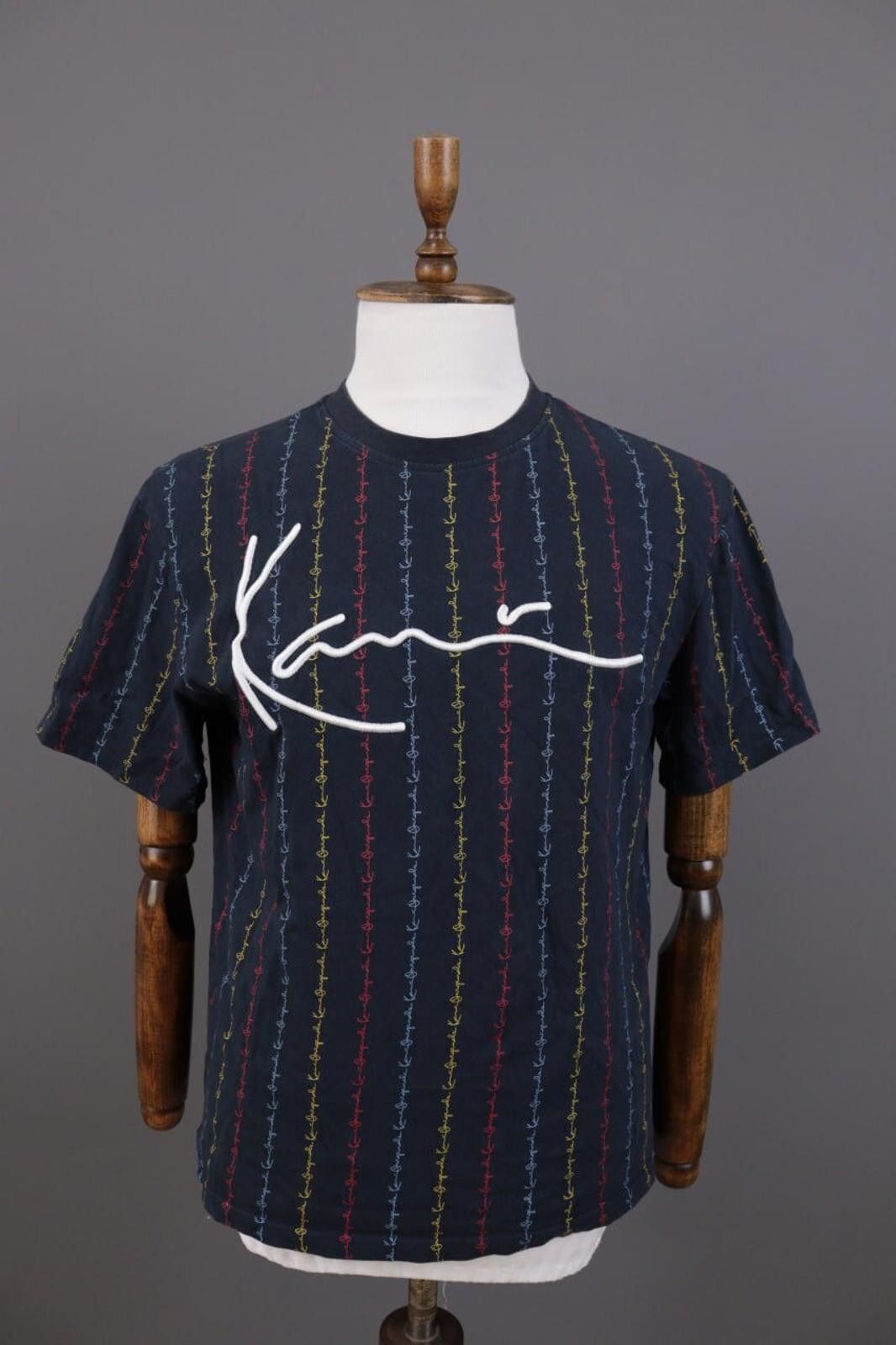 Kani Karl Kani Blue Embroidered Designer Summer T Shirt Size S Hoodie, Sweatshirt | FlexRushtees.com
