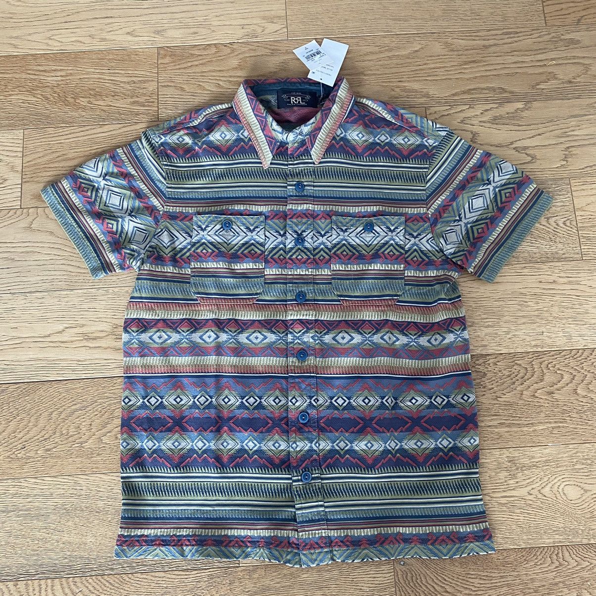 Ralph Lauren Rrl Double Rl Ralph Lauren Navajo Serape Shirt Workwear Ikat