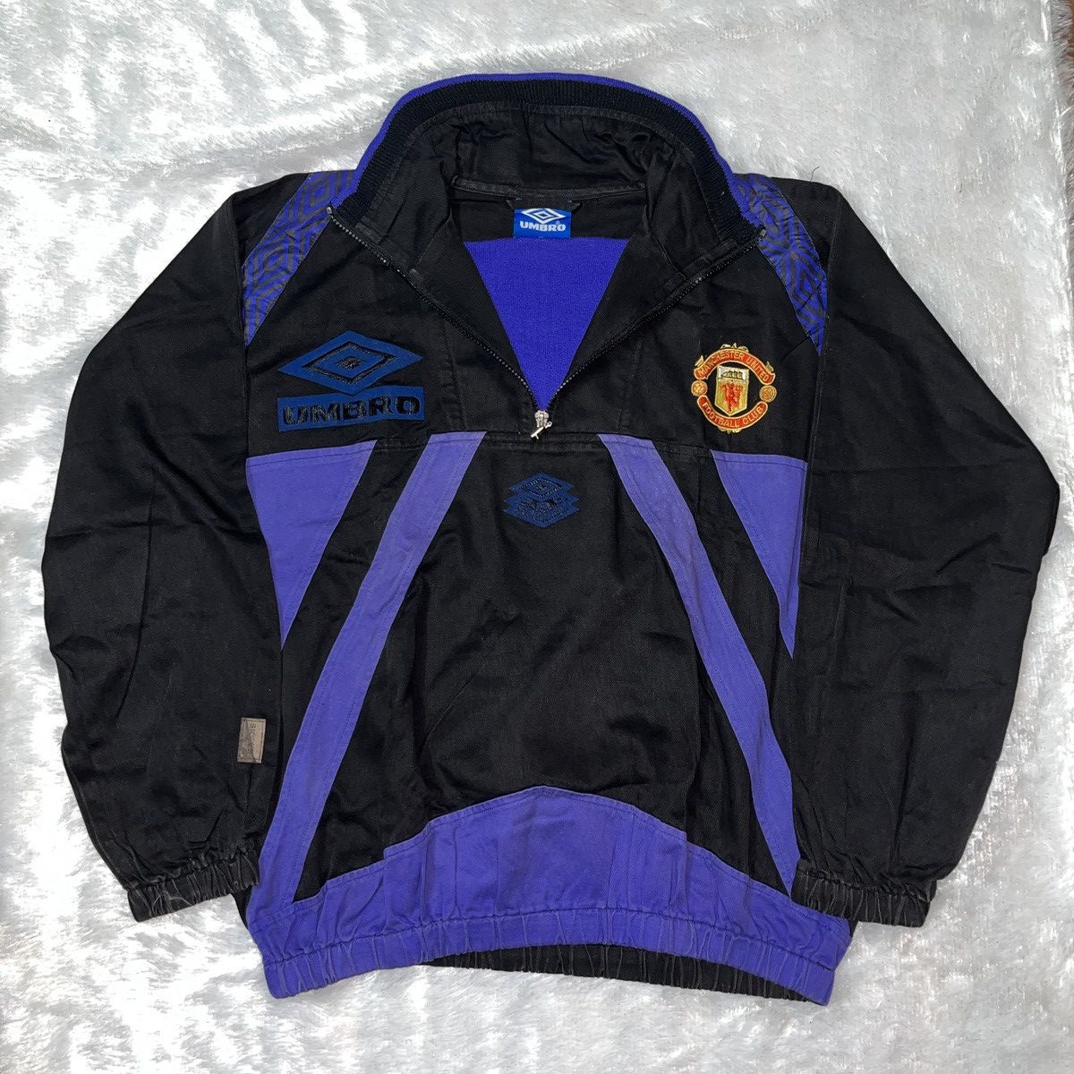 Umbro 1996 97 Manchester United Zip Drill Top Xl