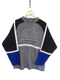 Retro Champion Big Logo Side Tape Color Block Jumper Sweatshirt Winter