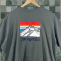 Patagonia Shirt Mens Xl Line Logo Ridge Pocket Responsibili Tee Mountain Gray Shirt Mens X