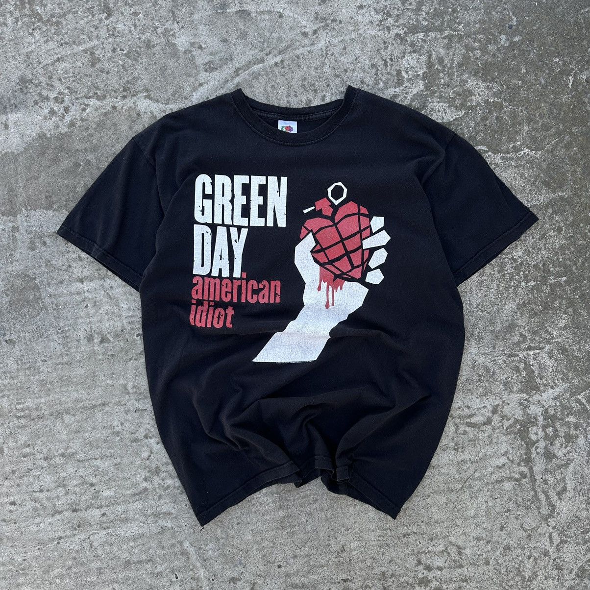 Vintage T Shirts Green Day Big Logo American Idiot Y2k Rock Hoodie, Sweatshirt | FlexRushtees.com