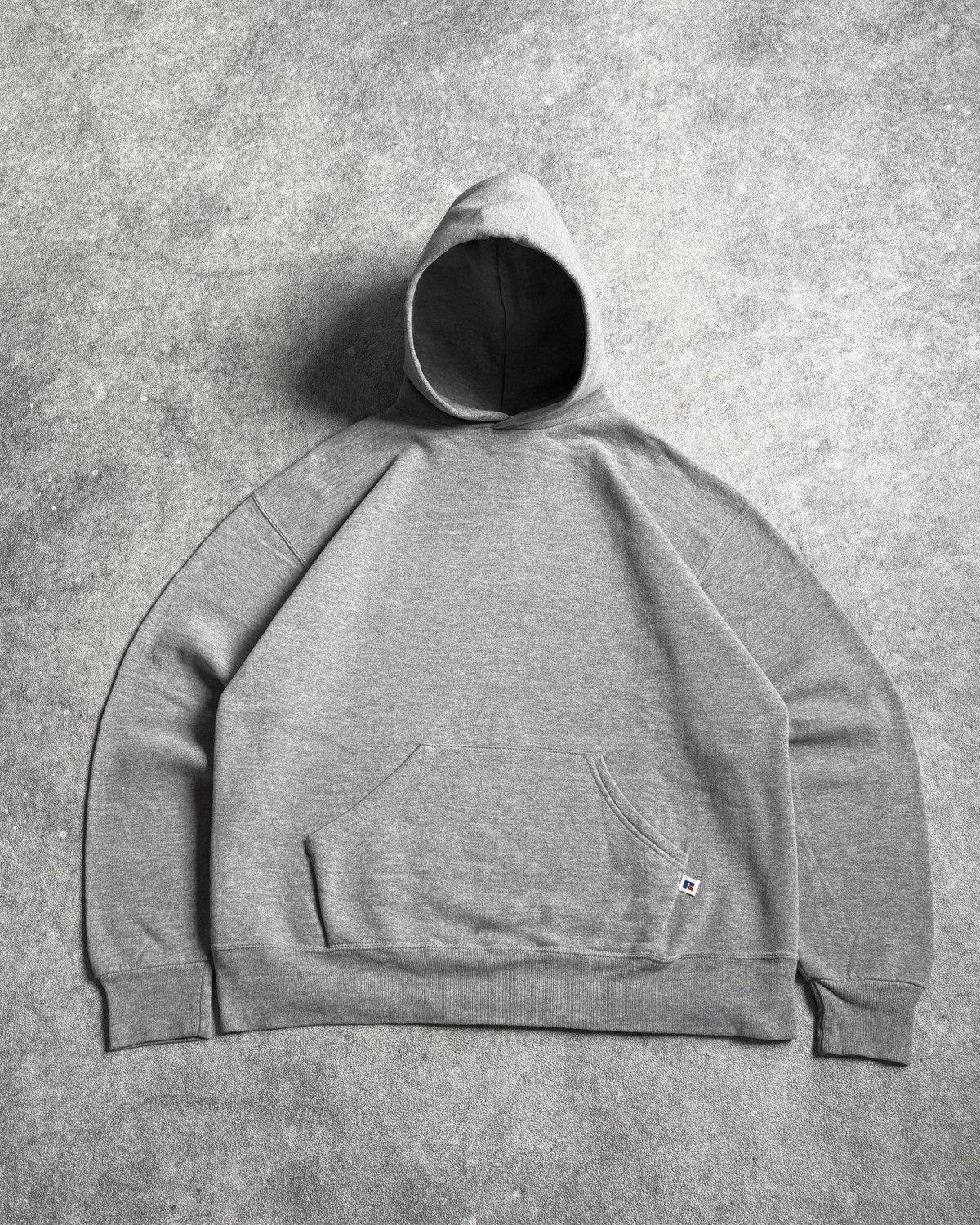 Russell Athletic 1990s Heather Grey Russell Hoodie