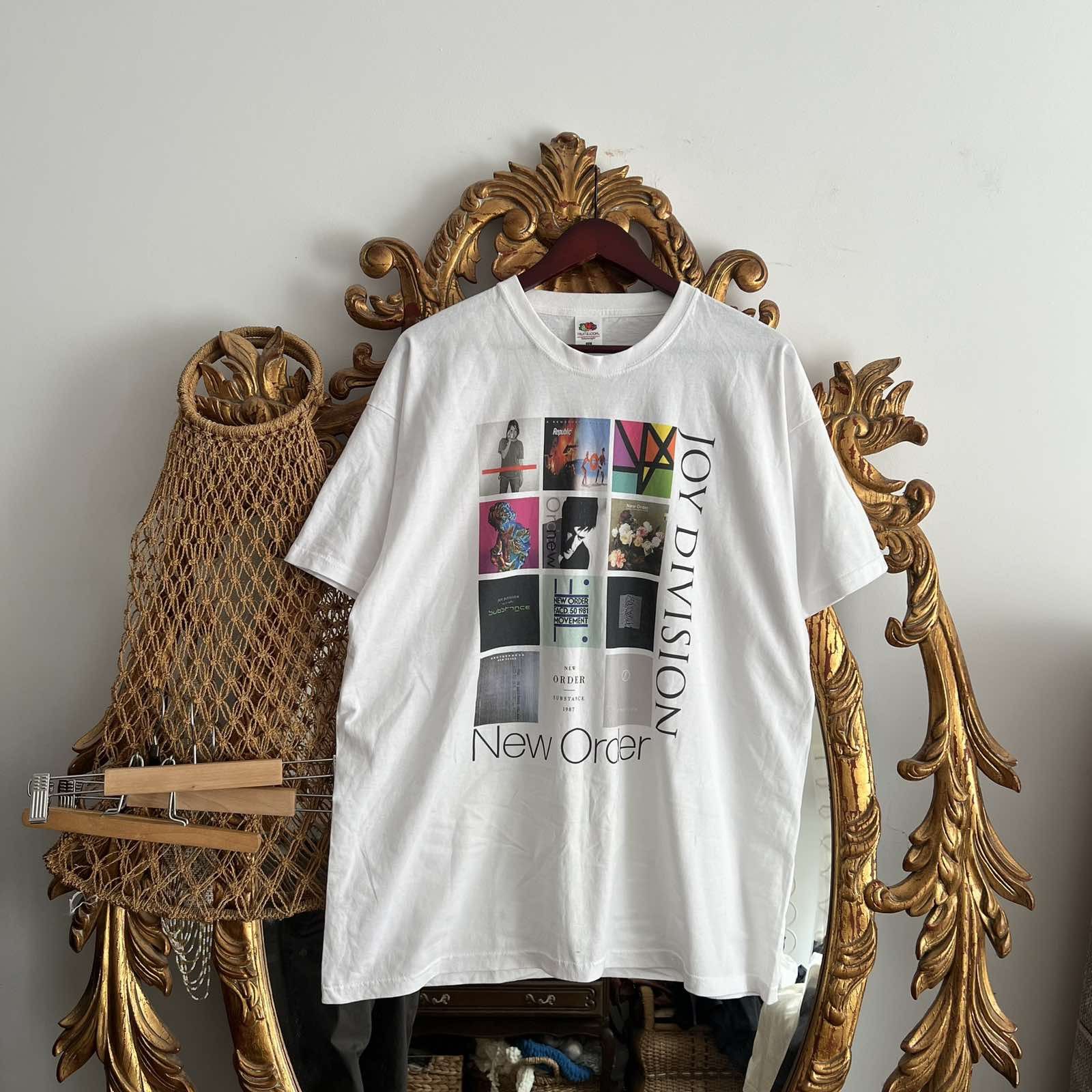 Band Tees New Order Factory Records Joy Division Tee Tshirt Sz Xxl Hoodie, Sweatshirt | FlexRushtees.com