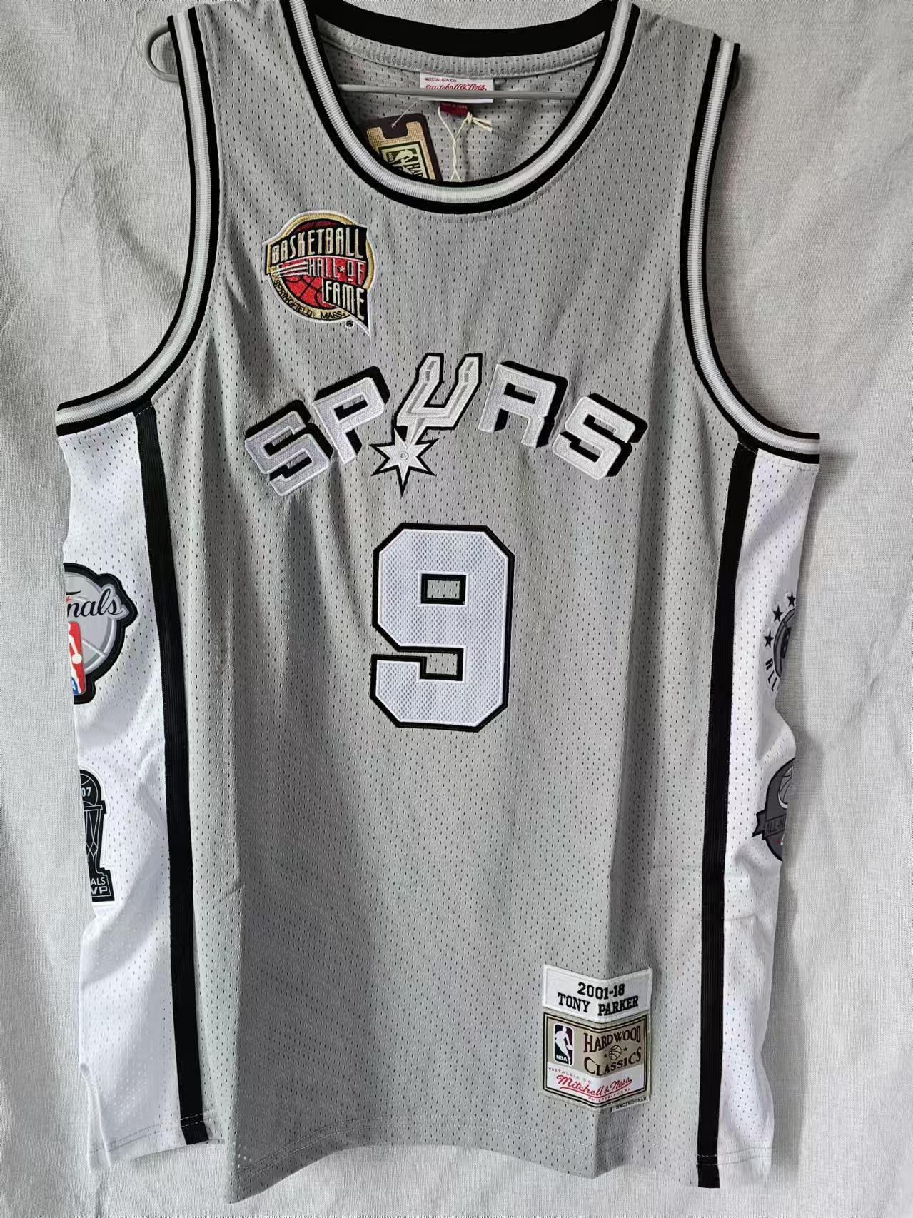 Nba San Antonio Spurs 9 Tony Parker Jersey L