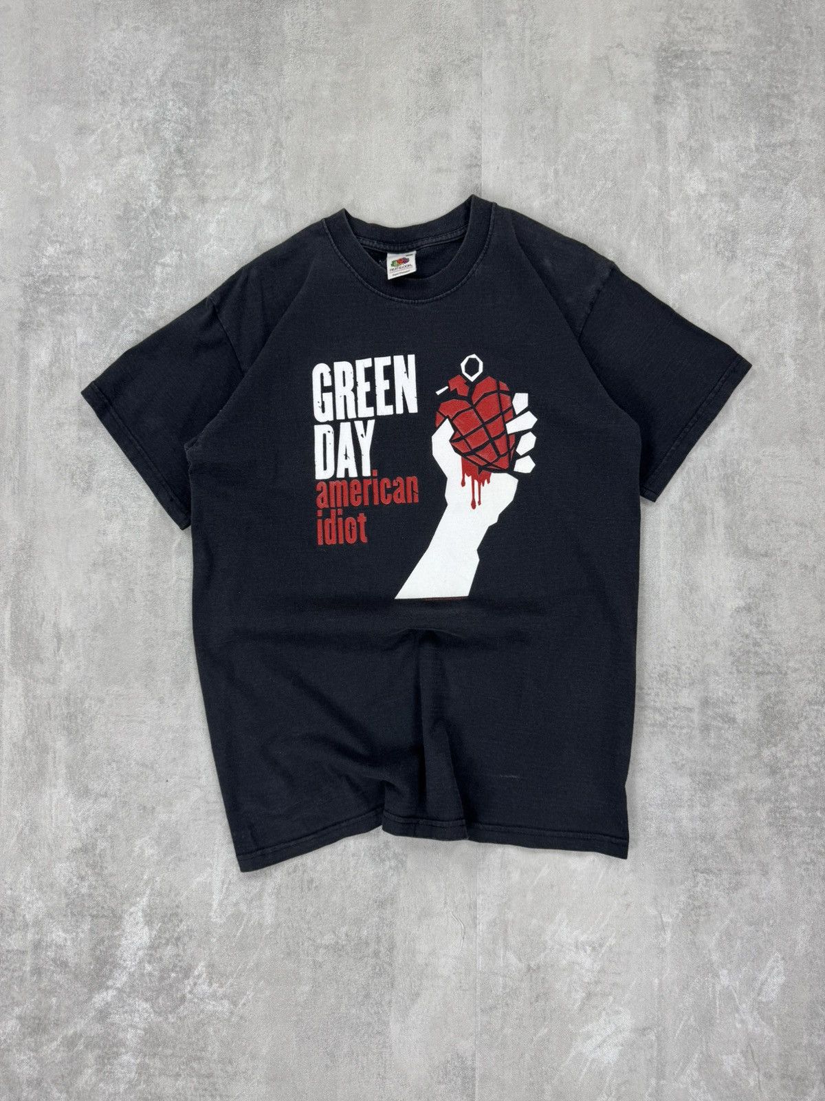 Fruit Of The Loom Green Day American Idiot Fruit Of The Loom Punk Rock T Shirt Hoodie, Sweatshirt | FlexRushtees.com