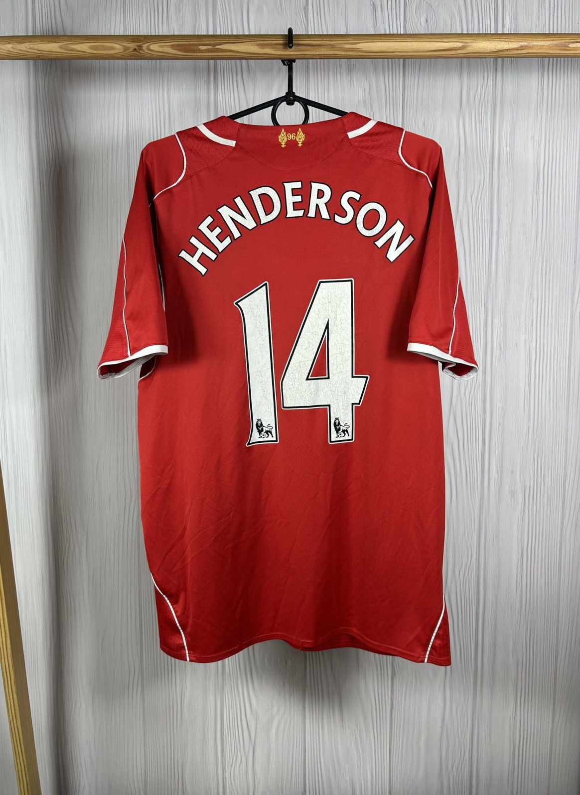Warrior Liverpool 2014 15 Home Warrior 14 Henderson Soccer Jersey