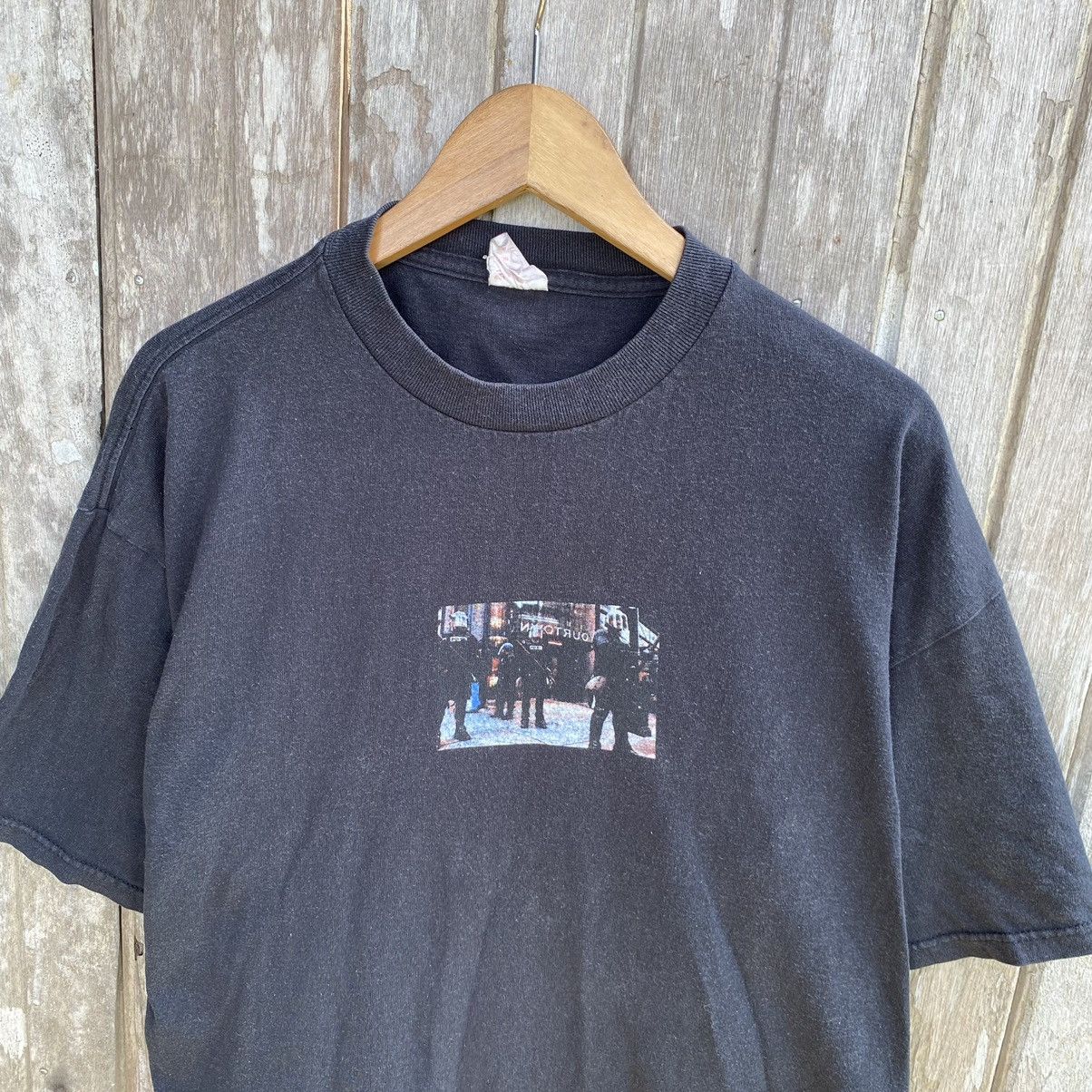 Thrashed Faded Vintage Lock Down Graphic Oversized Tee Hoodie, Sweatshirt | FlexRushtees.com
