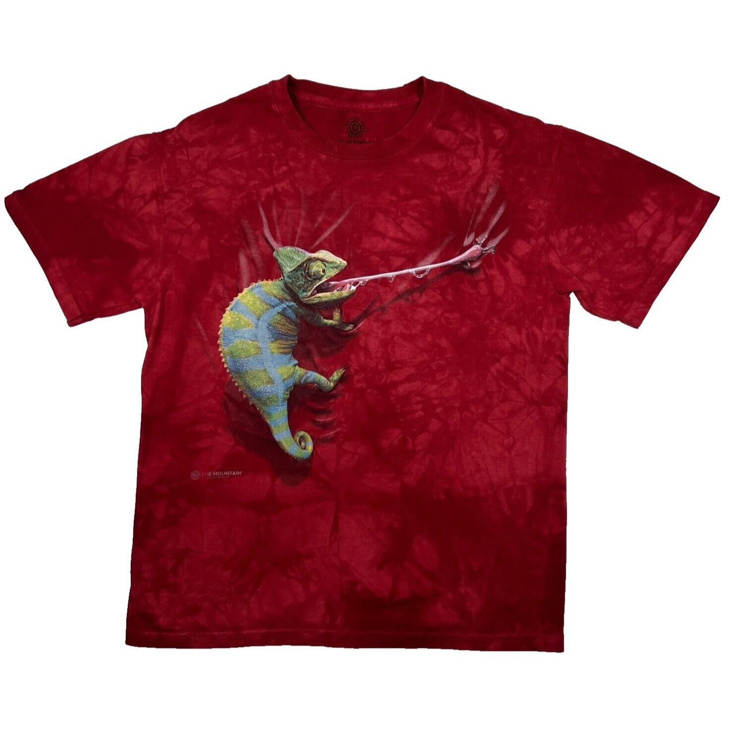 Mountain The Mountain T Shirt Men S Tan Tie Dye Corgi Dog Face 2013 M