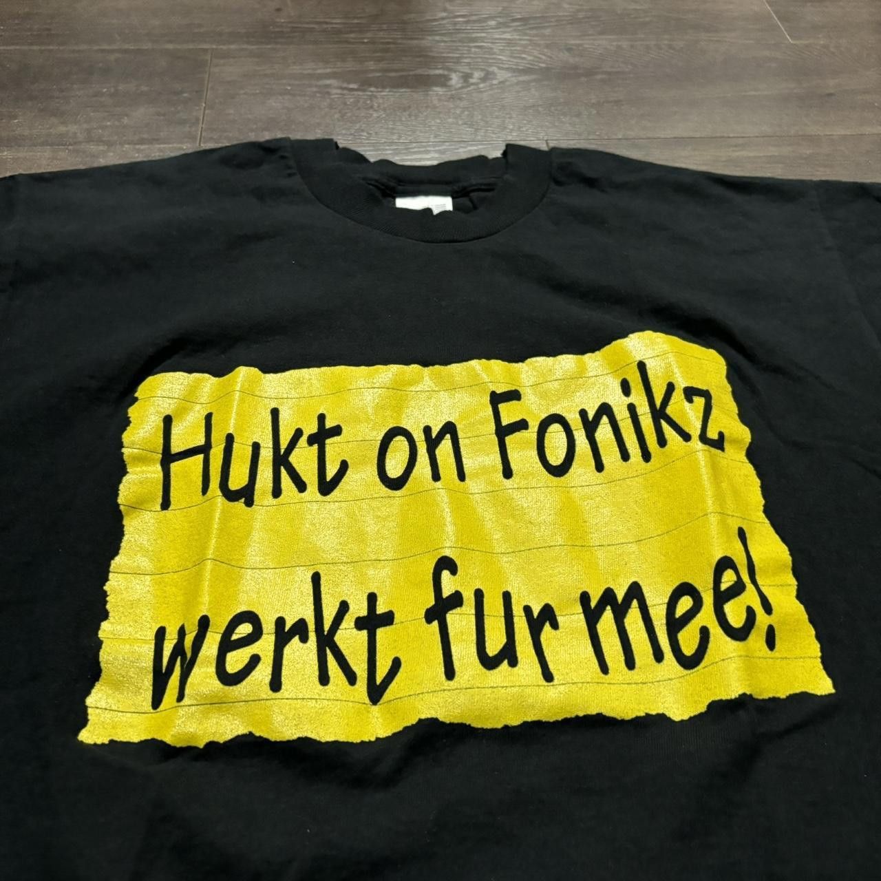 Fruit Of The Loom Vintage Hokt On Fonikz Werkt Fur Mee Parody T Shirt 90s L Hoodie, Sweatshirt | FlexRushtees.com