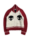 Vintage 90s Beschwa Zipper Knit Sweater
