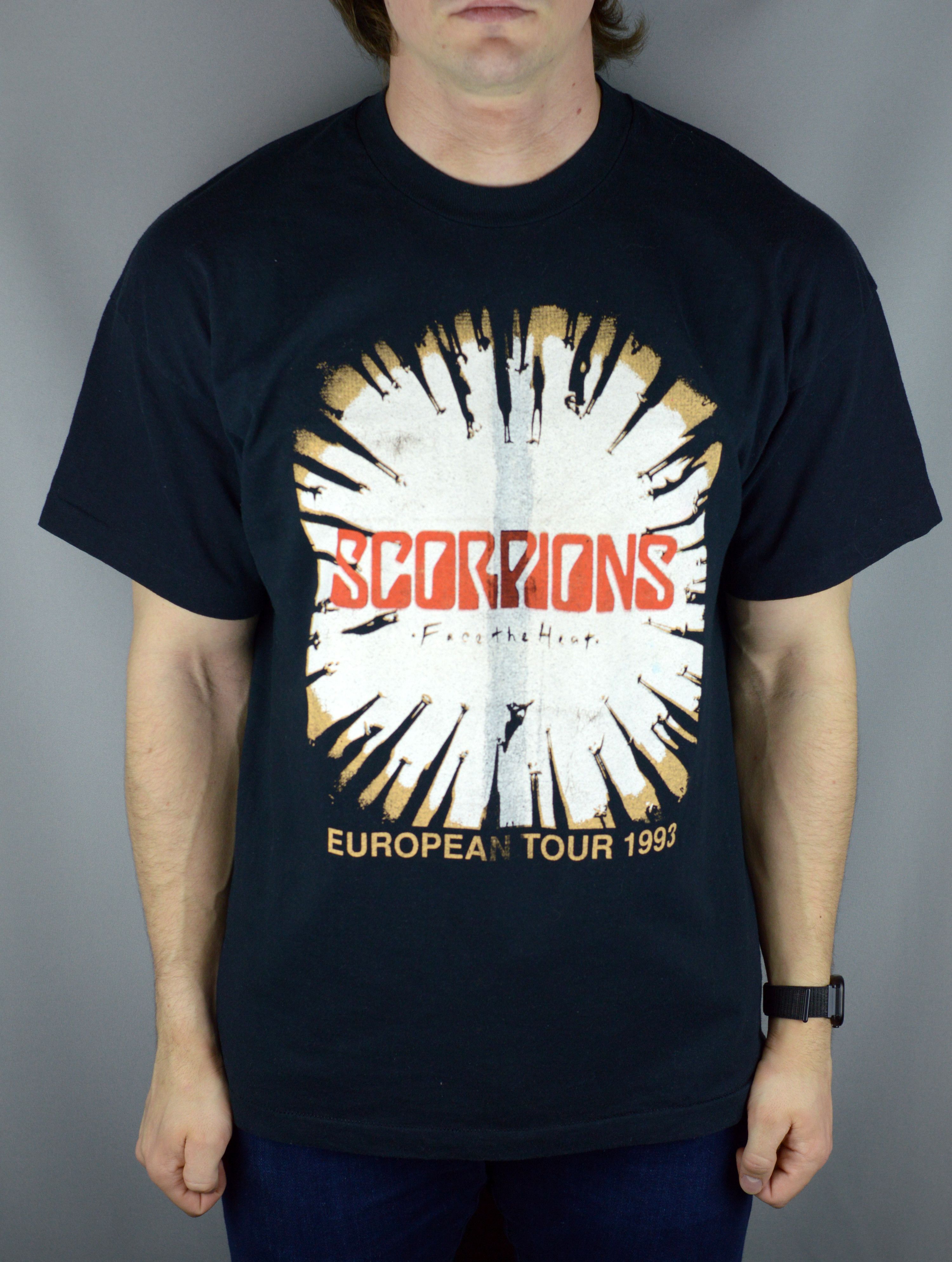 Vintage Scorpions European Tour 1993 T Shirt Hoodie, Sweatshirt | FlexRushtees.com