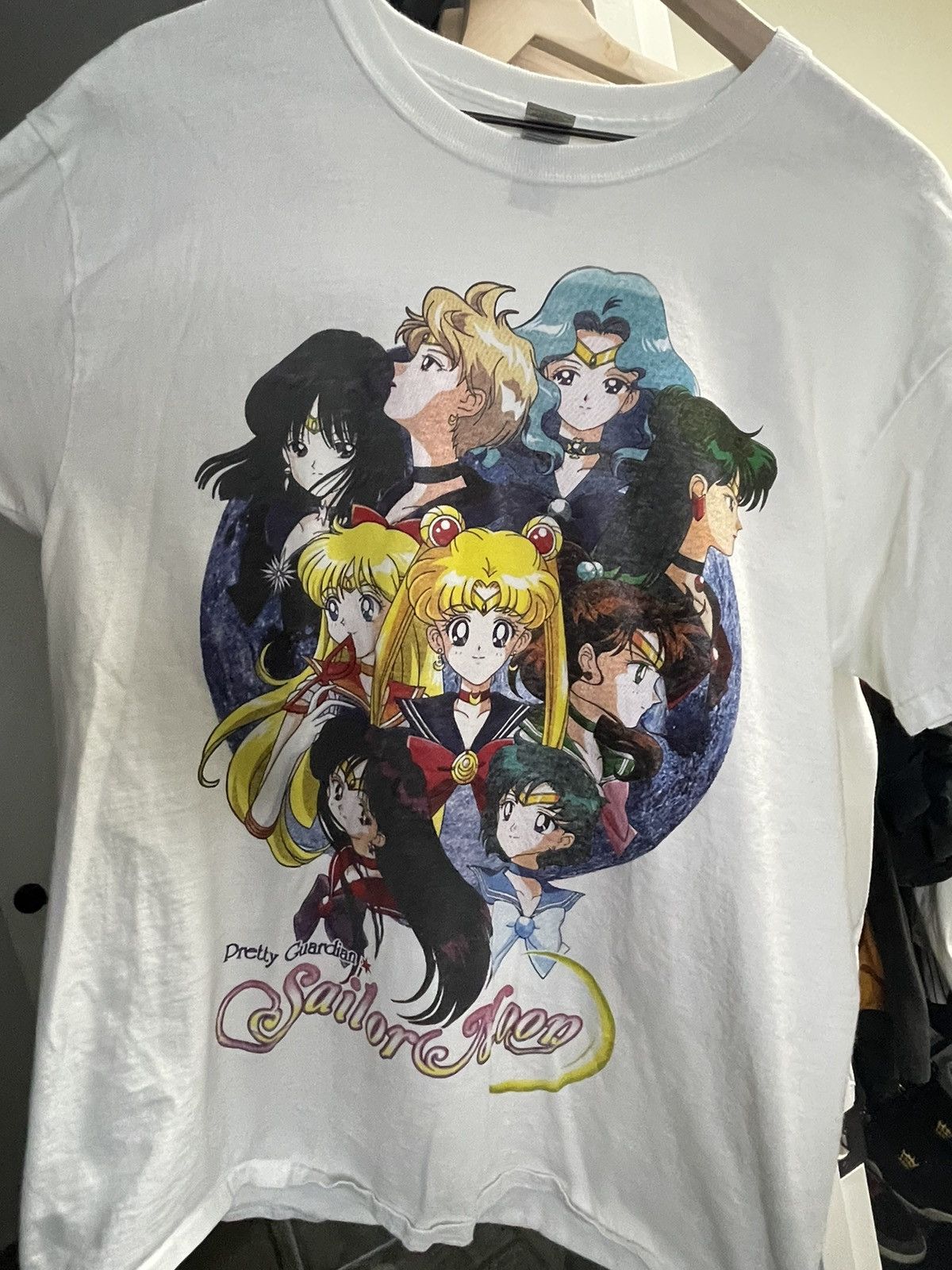 Vintage Sailor Moon Front And Back Tee Hoodie, Sweatshirt | FlexRushtees.com