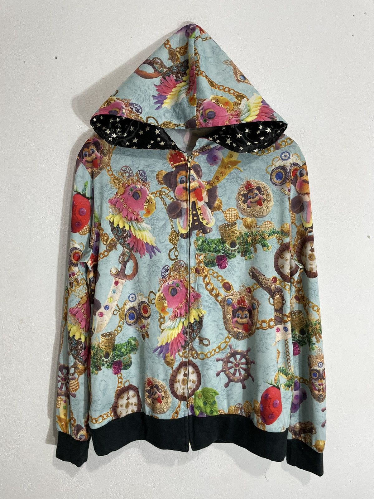Hysteric Glamour Malko Malka Over Printed Hoodie Crazy Luxury Style