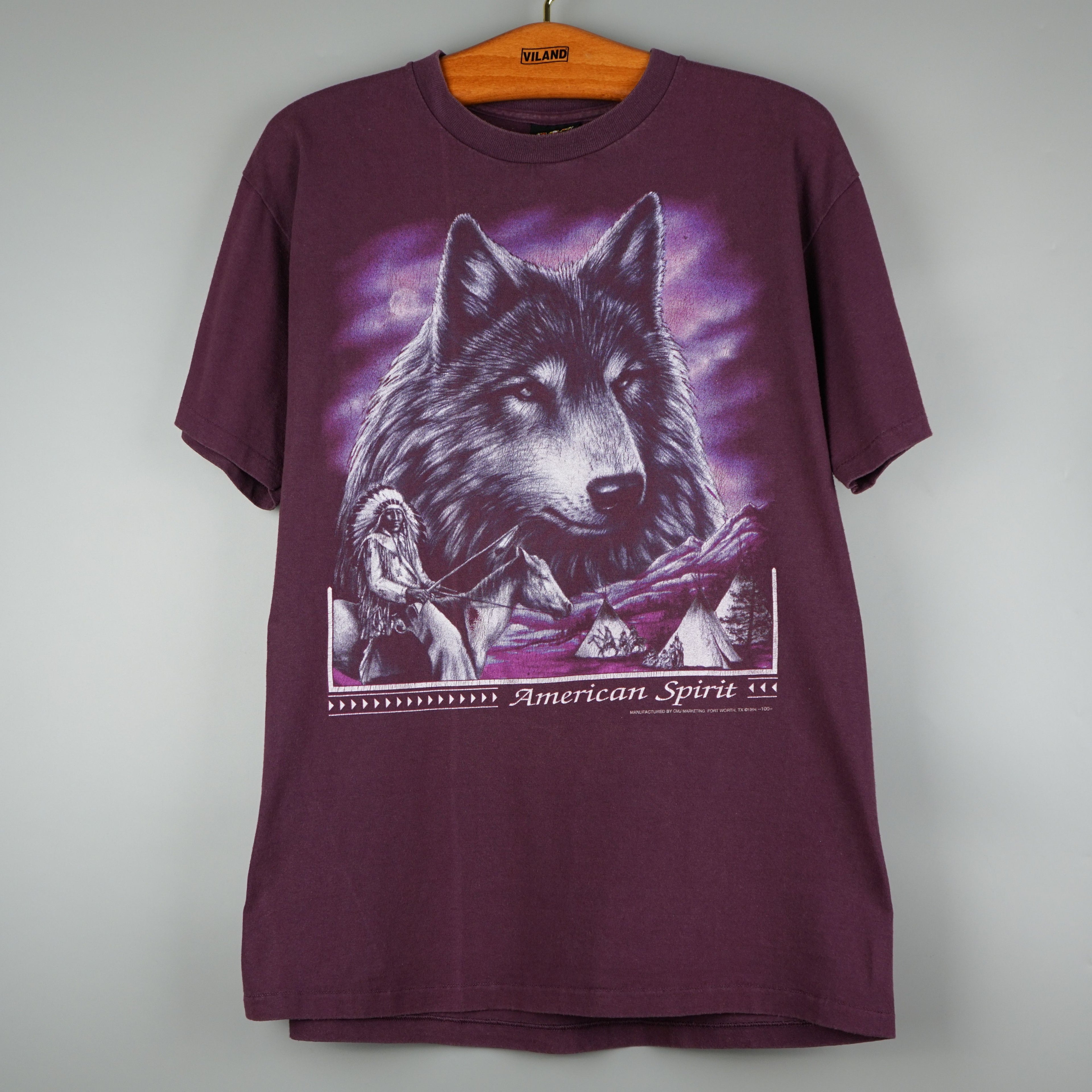 Vintage 1990s 3d Emblem Wolf T Shirt Hoodie, Sweatshirt | FlexRushtees.com