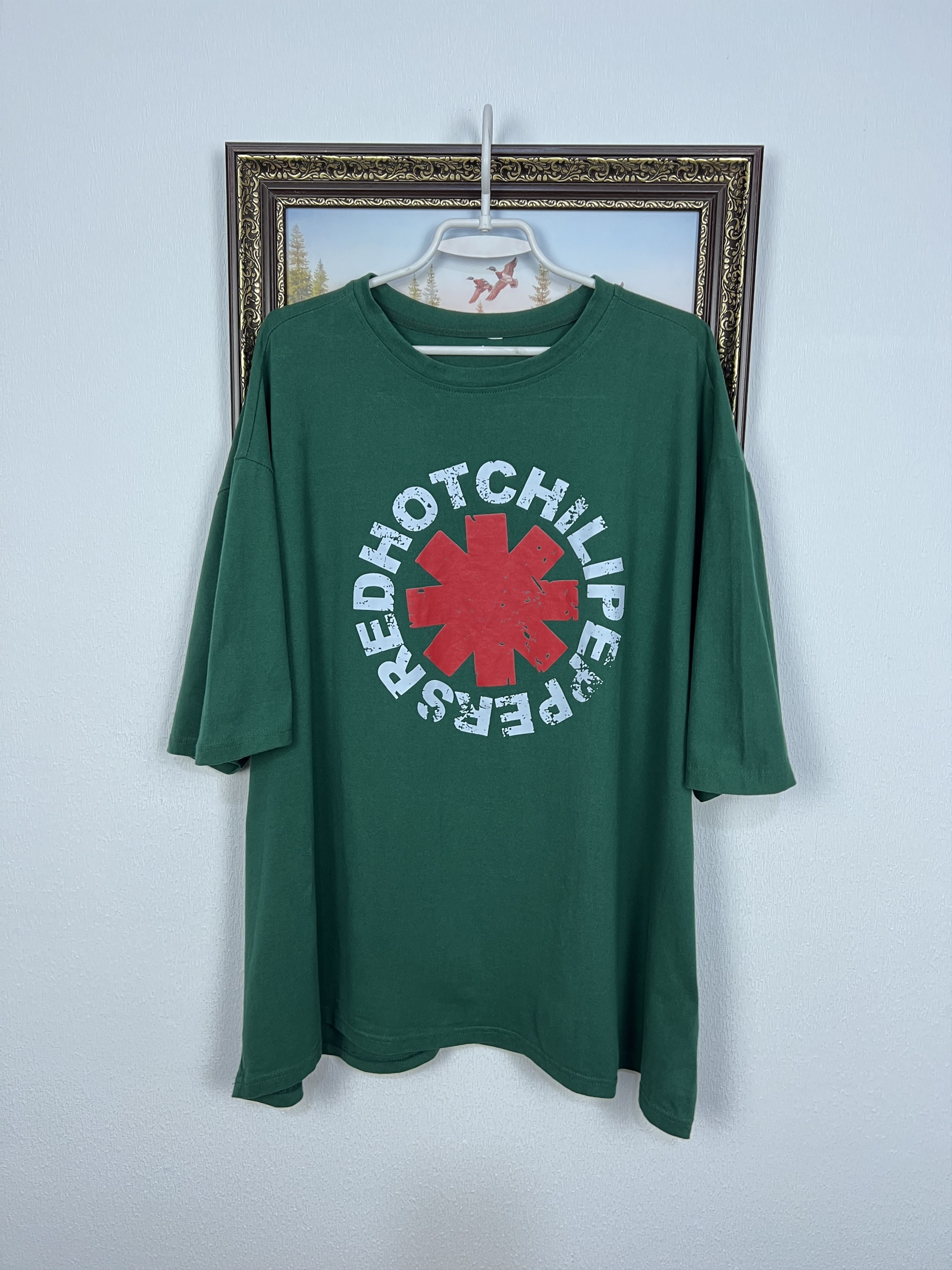 Vintage Rhcp Red Hot Chili Peppers Over Print Tee 5xl Hoodie, Sweatshirt | FlexRushtees.com