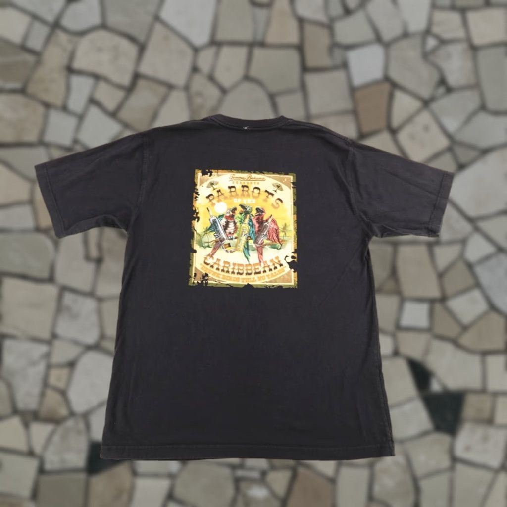 Bahama Tommy Bahama Shirt Mens Large Black Parrots Of The Caribbean Tropical Birds Beach Graph