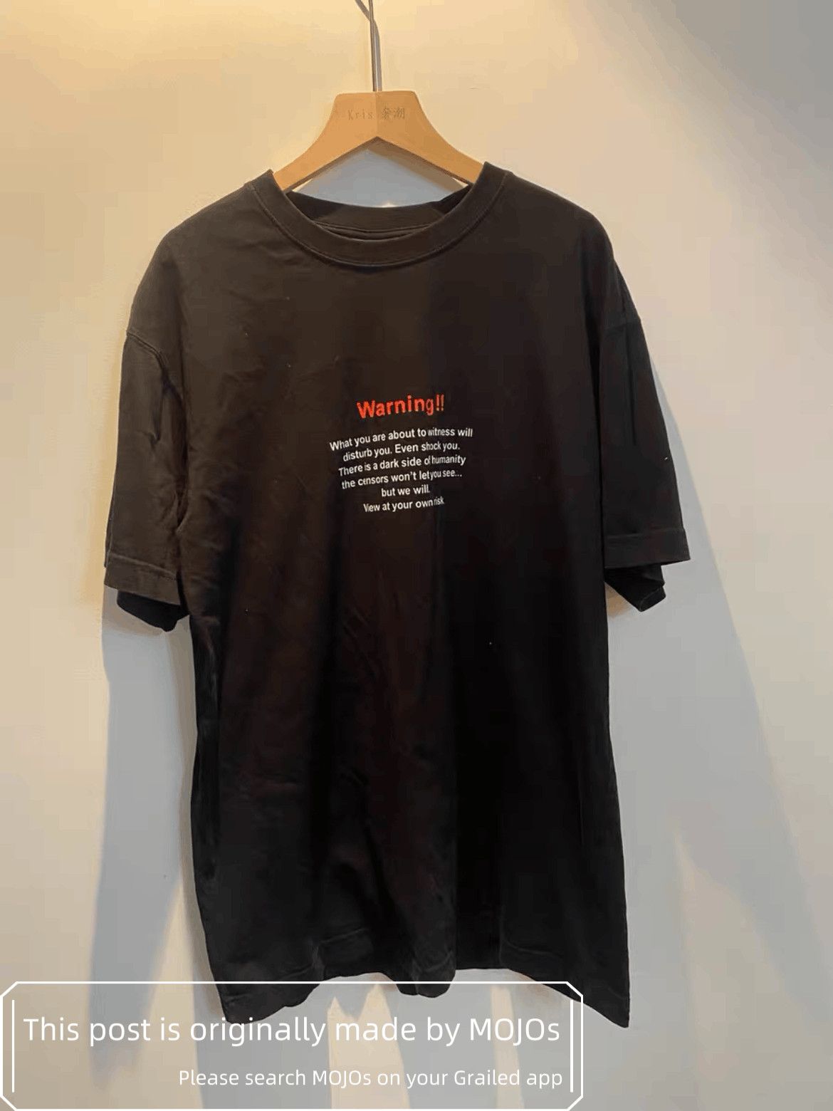 Sz Xs Vetements 19aw Warning Slogan Tee Hoodie, Sweatshirt | FlexRushtees.com