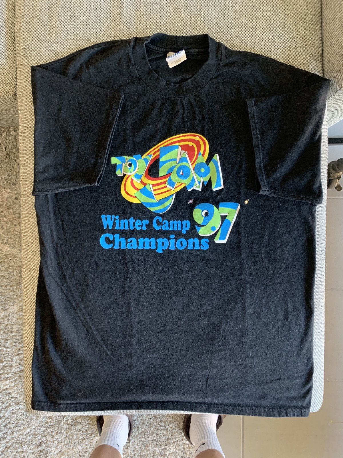 Vintage 90s Hanes Beefy Tee Toy Jam Winter Camp Champs 1990s