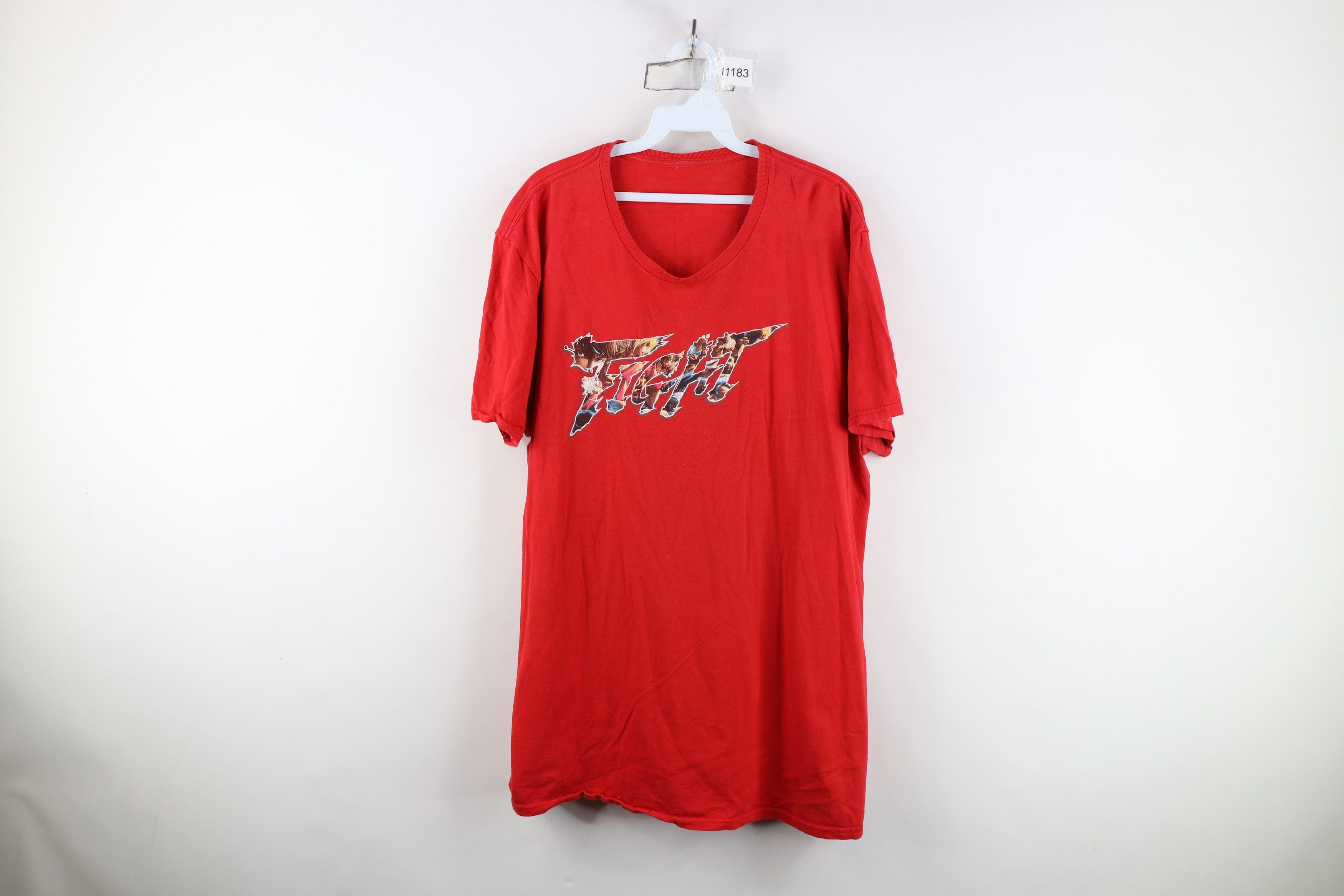 Vintage Y2k Spell Street Fighter Fight Video Game T Shirt