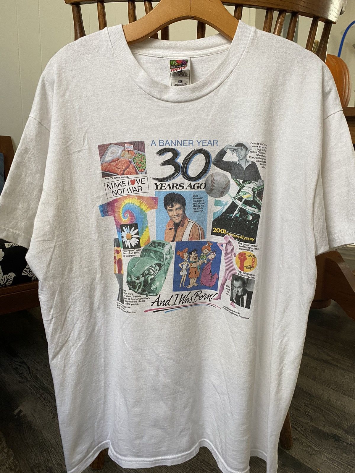 Rare Vintage 90s Decades T Shirt Remembering The 60s Xl