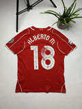 Rare Liverpool Warrior Vintage Soccer Jersey Alberto M