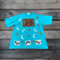 Altea Vintage 90s Tribal Geometric All Over Print T Shirt Adult Xl Cotton Graphic Tee Southwest Azte