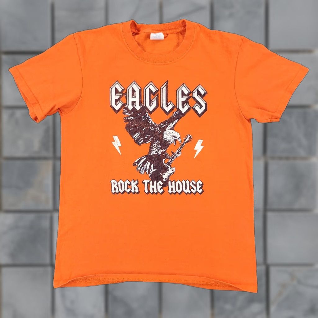 Port Company Chaminade Middle School Boys T Shirt Xl Orange Graphic Print Crew Neck Short Sleeve Act Hoodie, Sweatshirt