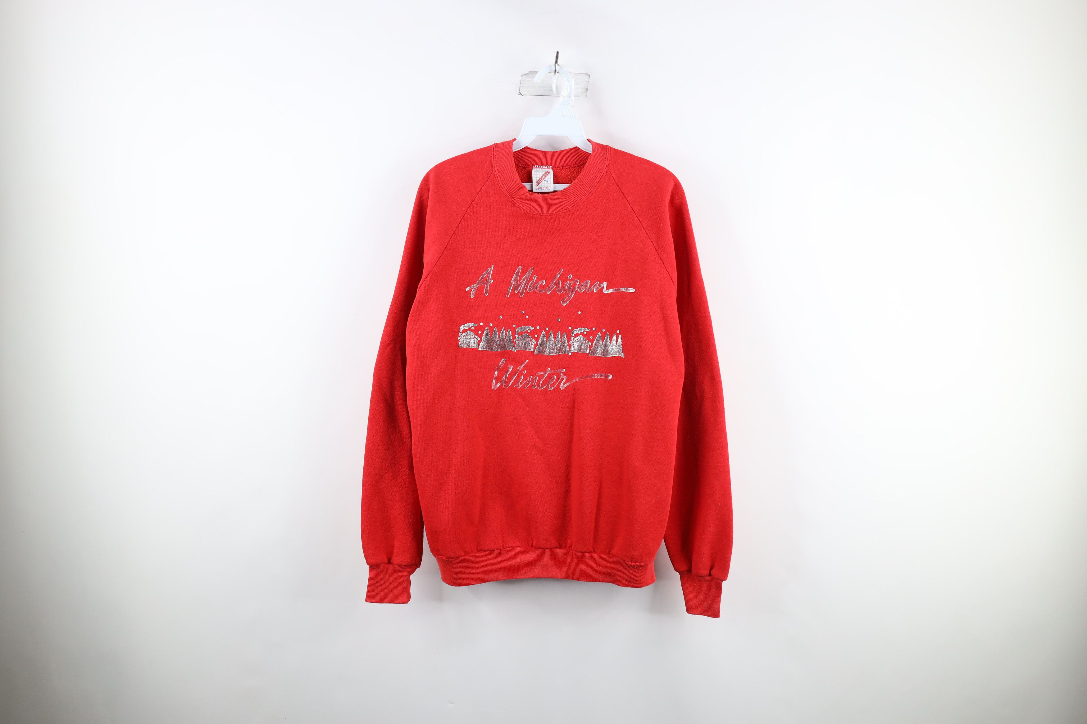 Vintage 90s Country Primitive Winter Sweatshirt Red Usa T-Shirts, Hoodie | FlexRushtees.com
