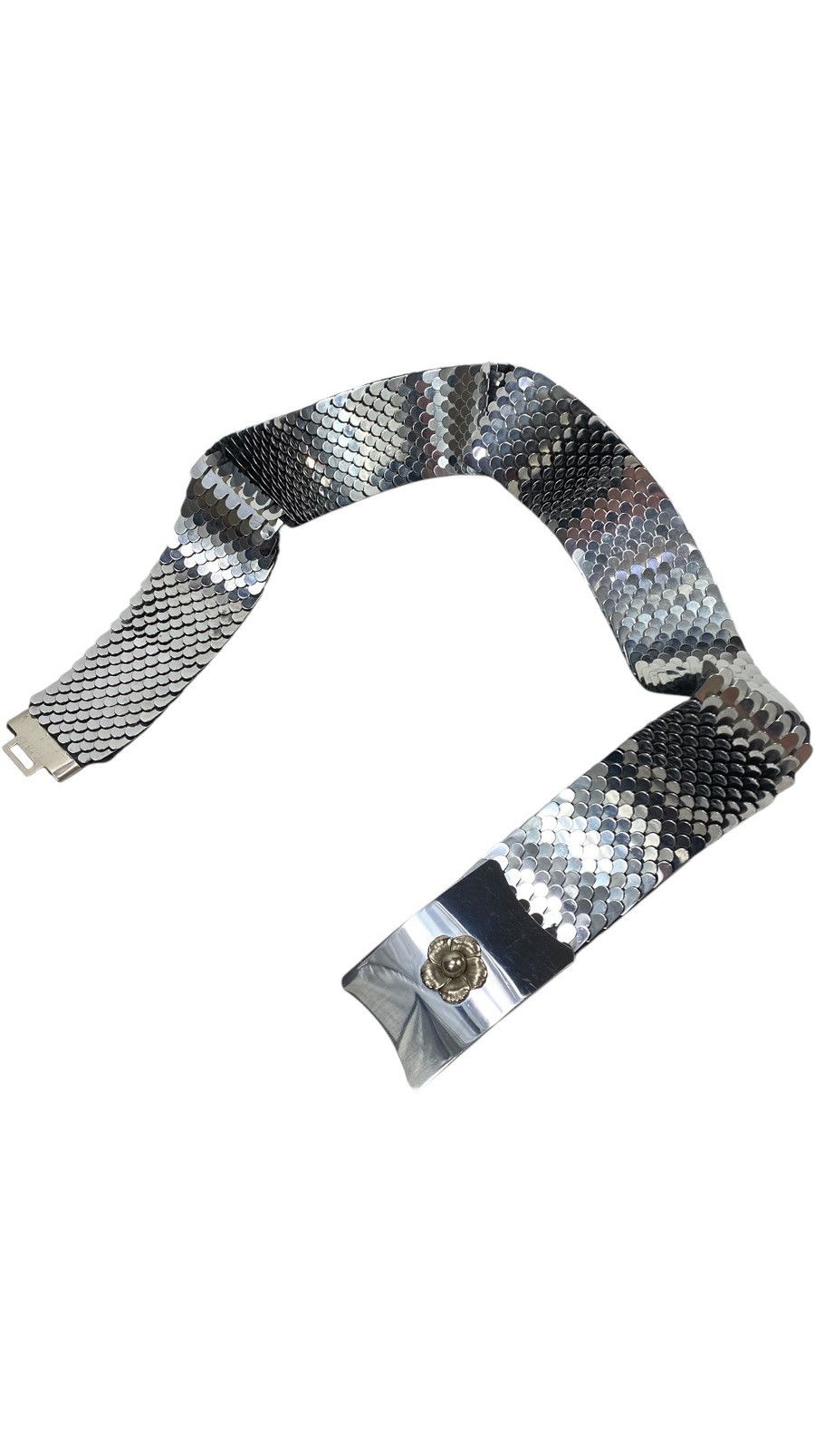 Lastdrop Vintage Y2k Avant Garde Dragon Scales Metal Belt