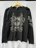 Brand Japanese Tribal Poem Gothic Style Longsleeve